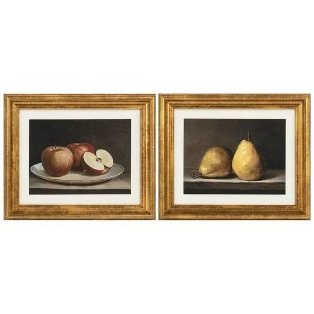 My Texas House 10x8 Still Life Apples & Pears Framed Art Set